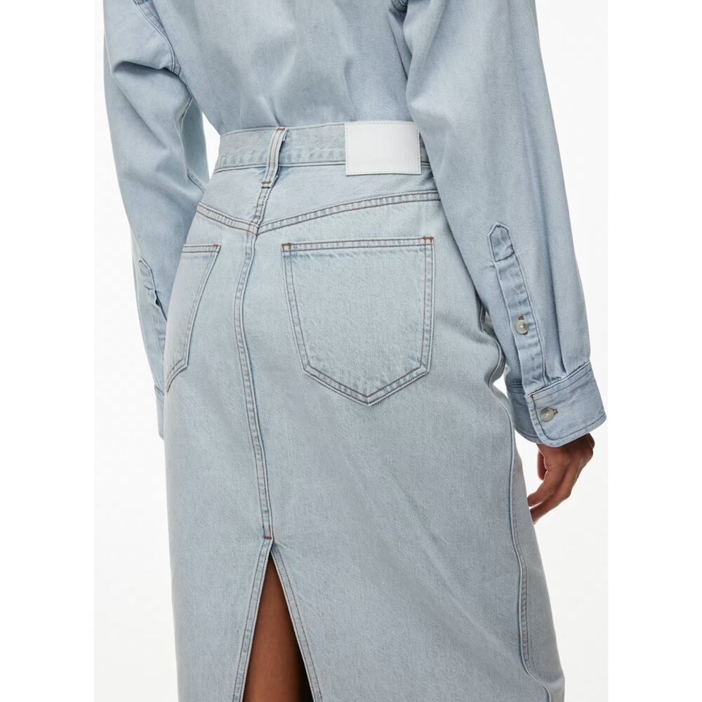 Aritzia Denim Forum 90s Pencil Maxi Jean Skirt 26